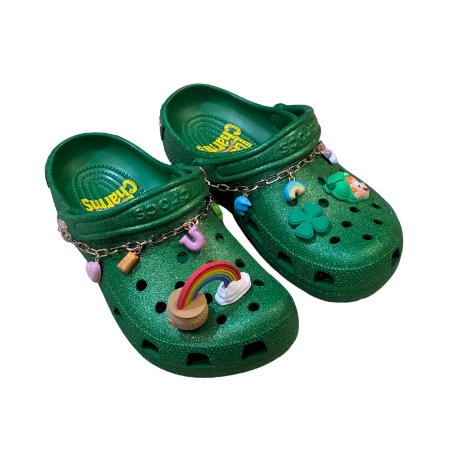 Unisex Crocs x Lucky Charms Green Classic Clogs – W8/M6