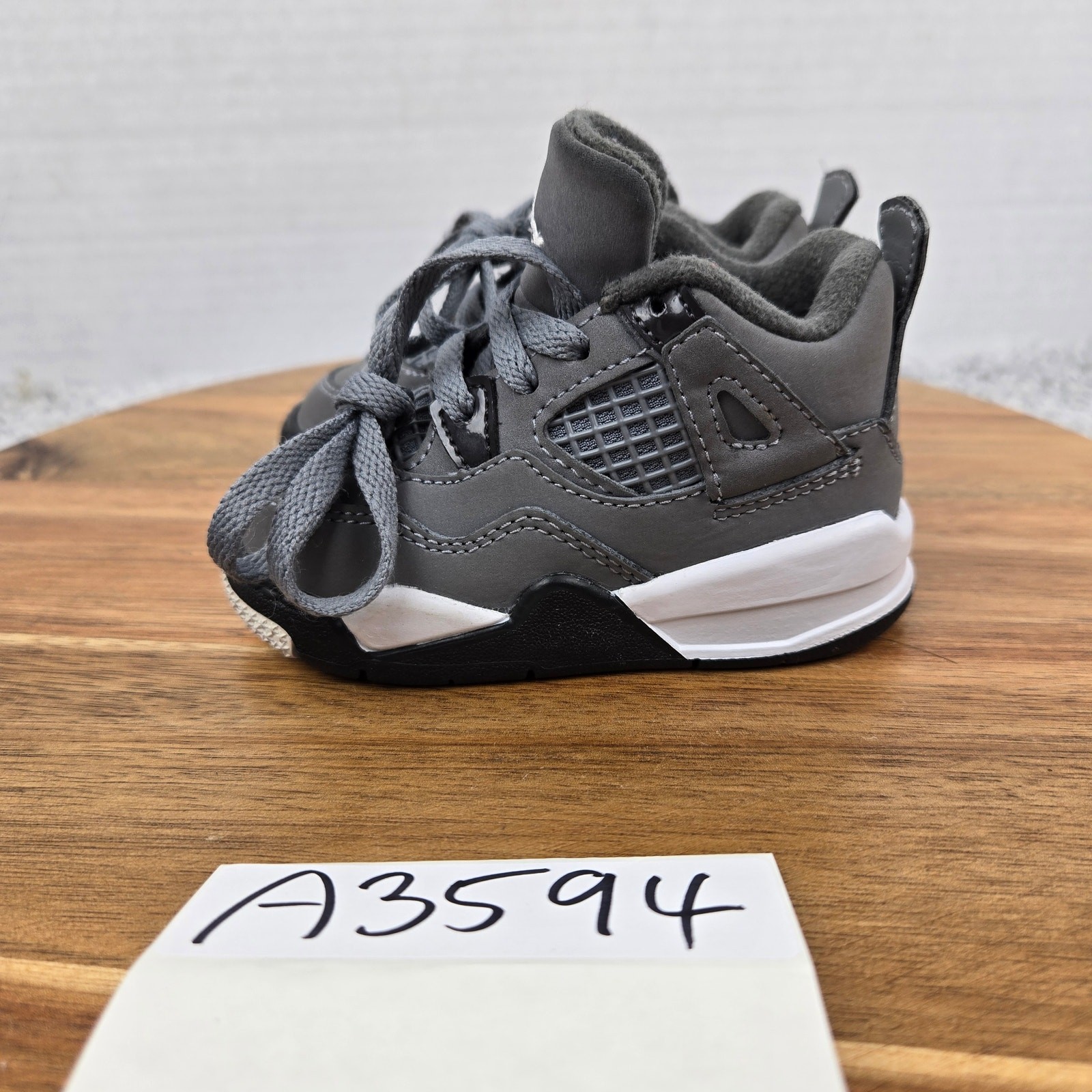 Jordan 4 Retro Kid 4c Cool Grey 2019 TD Athletic Casual Daily Sneaker BQ7670-007