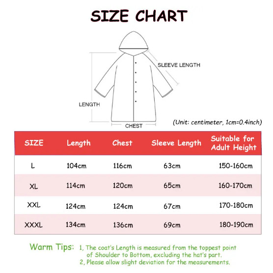 Men Black Waterproof Long Raincoat Hooded Trench Jacket Outdoor Hiking Rain Coat