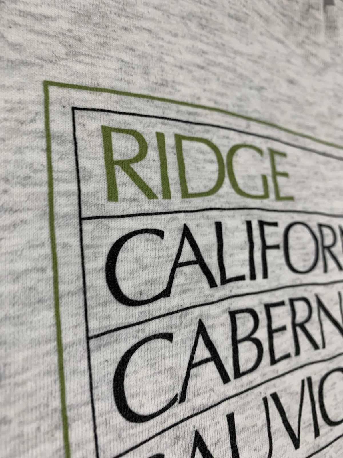 90s Ridge California Cabernet Sauvignon 1962 T-shirt XL (Minor Stains)USA Made