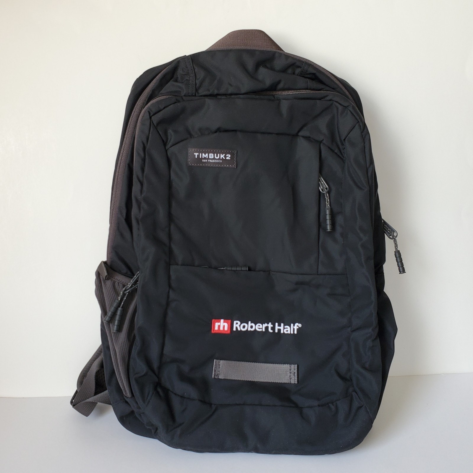 Timbuk2 Parkside Laptop Backpack Logo “Robert Half” Jet Black Travel Office Book