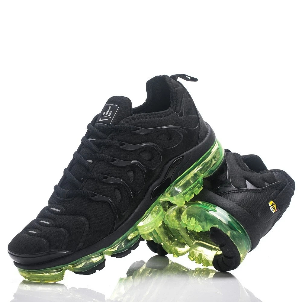 Nike VaporMax Plus Black‑Volt‑Green TN Retro Men Casual Running Shoes