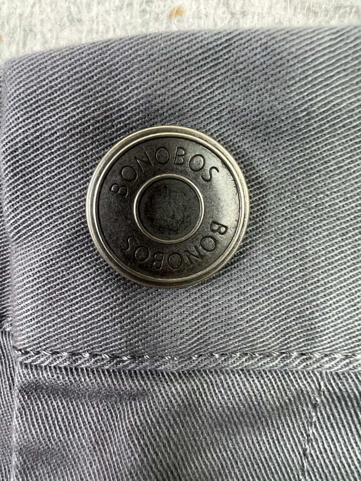 Bonobos Pants Mens 36×30 Gray Straight Fit Chino Stretch Casual Office Dressy