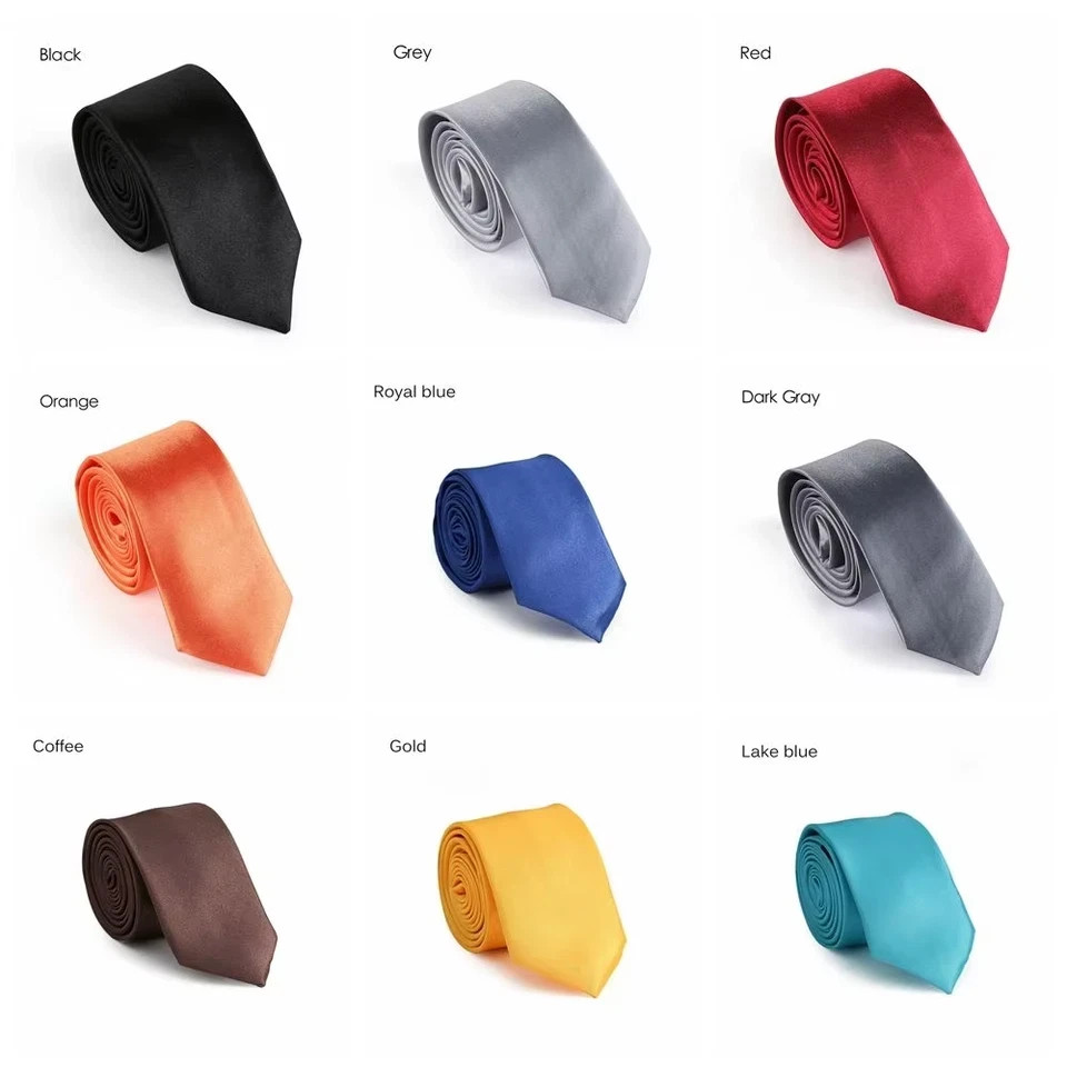 New Men’s Dress Tie Solid Color Classic Neck Tie Necktie Wedding Formal USA