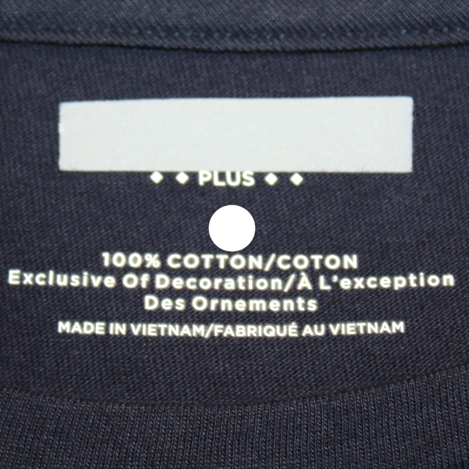 Talbots Plus Navy Paris Cotton Long Sleeve Sweatshirt Blouse Top Casual 2X
