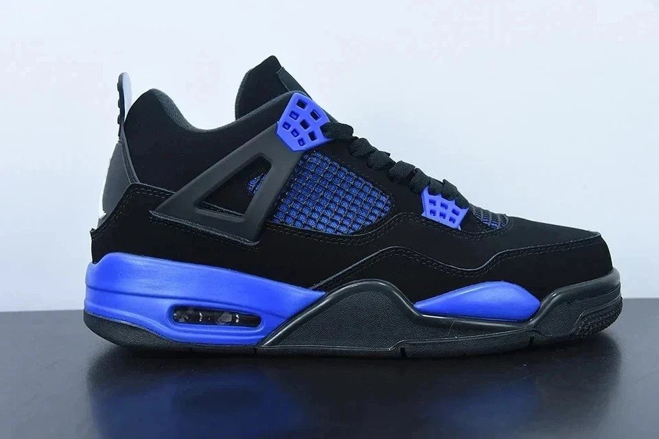 NEW Jordan 4 Retro Black Blue Thunder ALL Men’s Size US 7-12