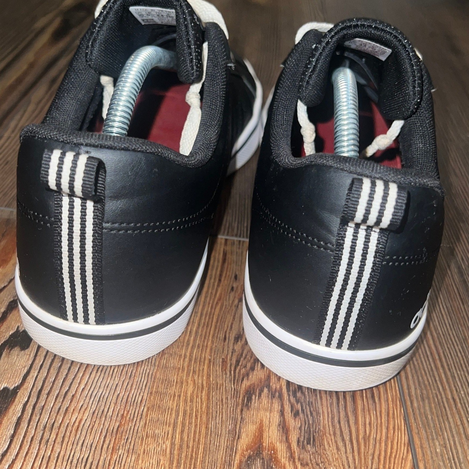 Adidas VS Pace Men’s Black White Red Low Top Sneakers B74494 Size 10