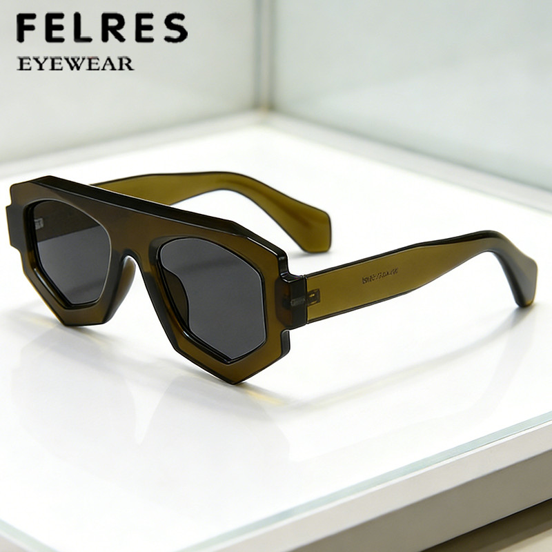 Polygon Tinted Reading Sunglasses Men Women Shade Presbyopic Sunglasses +5.0