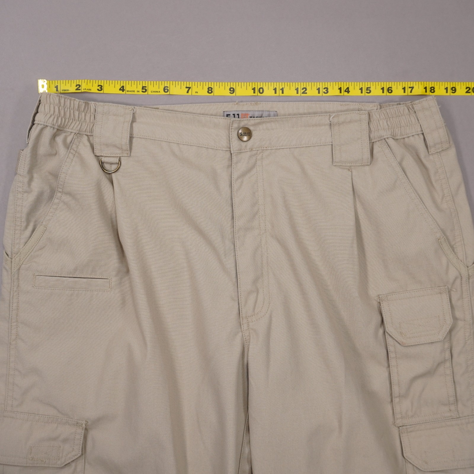 5.11 Tactical TacLite Pro RipStop Cargo Pants Mens 38X36 Khaki Poly Cotton 74273