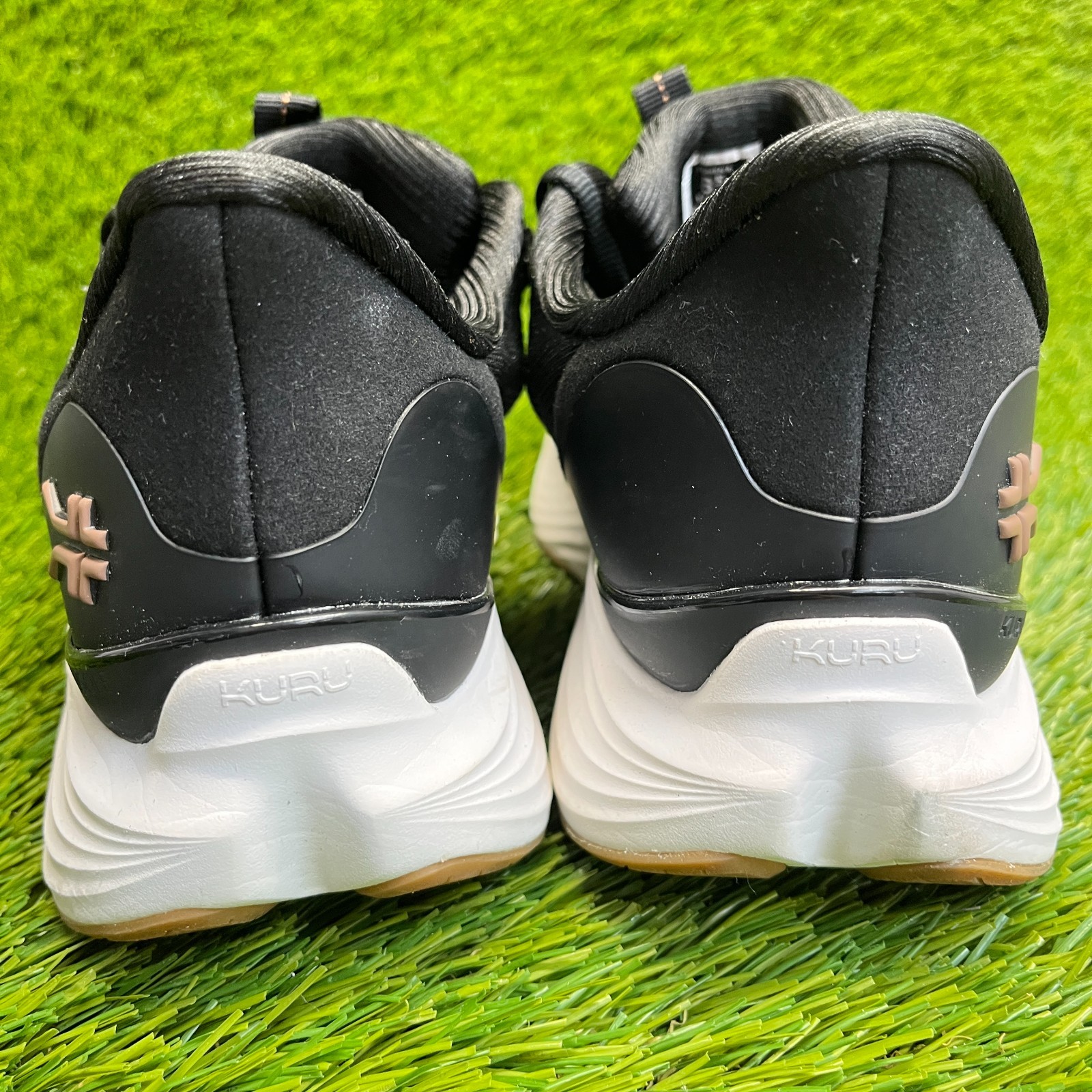 Kuru Atom 2 Womens Size 8.5D Black White Athletic Running Walking Shoes Sneakers