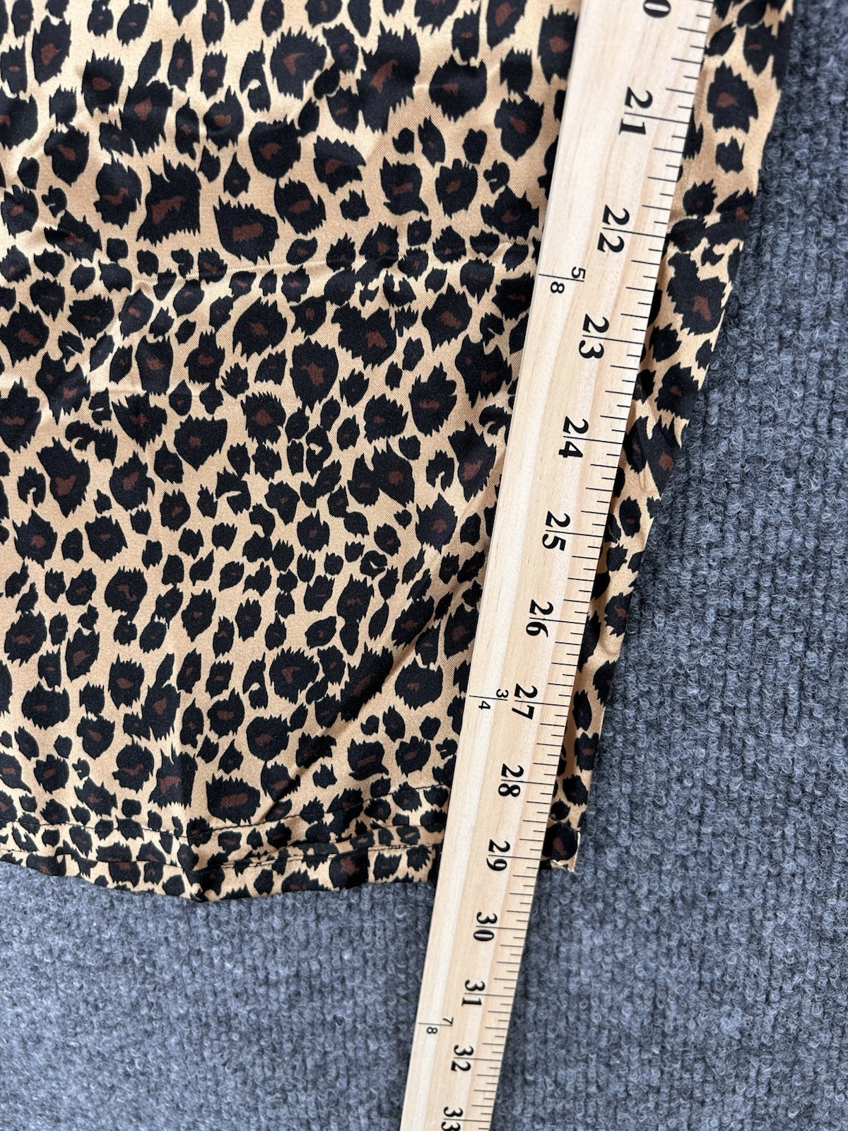 Casual Living Leopard Print Long Sleeve Pajama Set In Bag Womens L Lounge Cozy