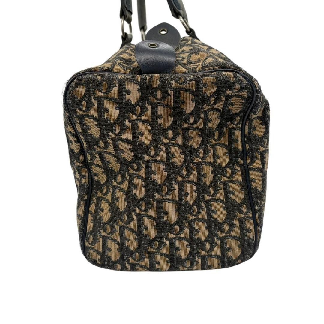 Christian Dior Bag Trotter Mini Boston Canvas Leather Old