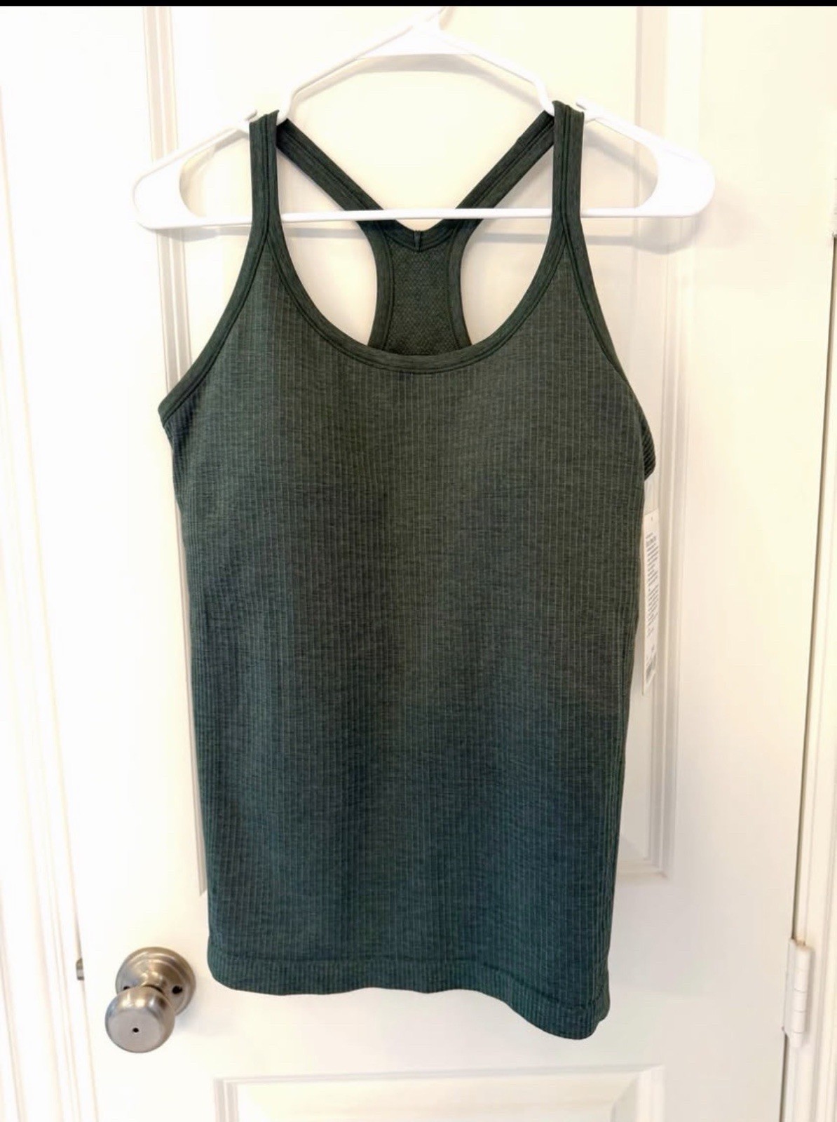 NWT Lululemon Ebb to Street Tank Size 10 in Dark Forest