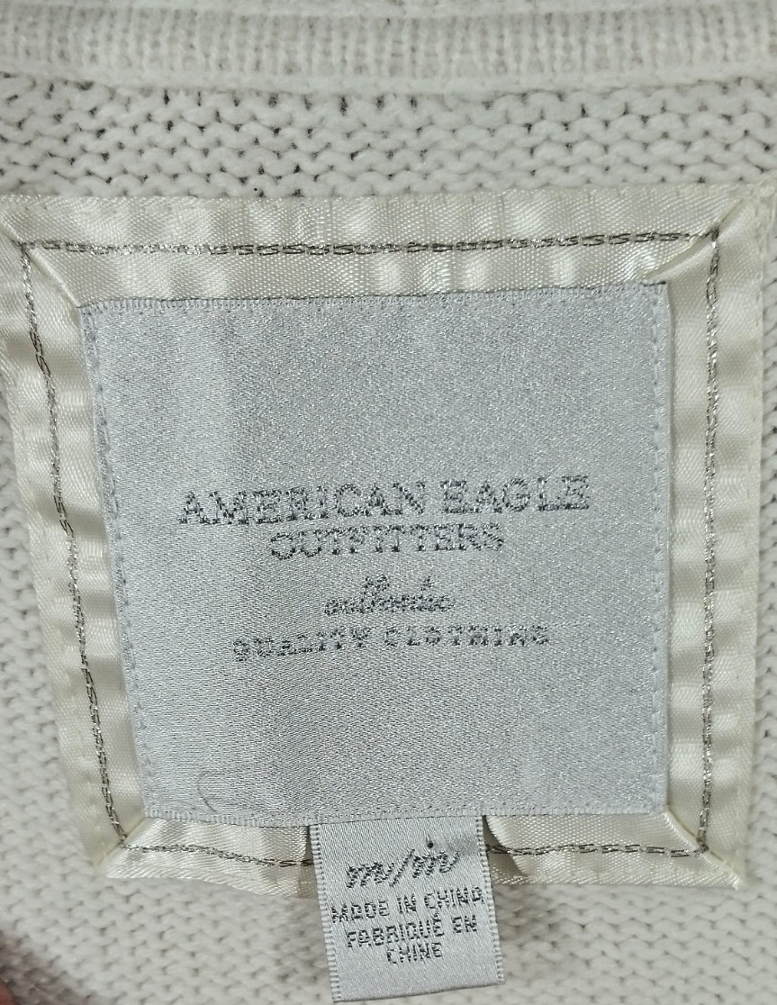 2013 American Eagle Angora Blend Shawl Neck Sweater Long Cuffs Women’s Size M