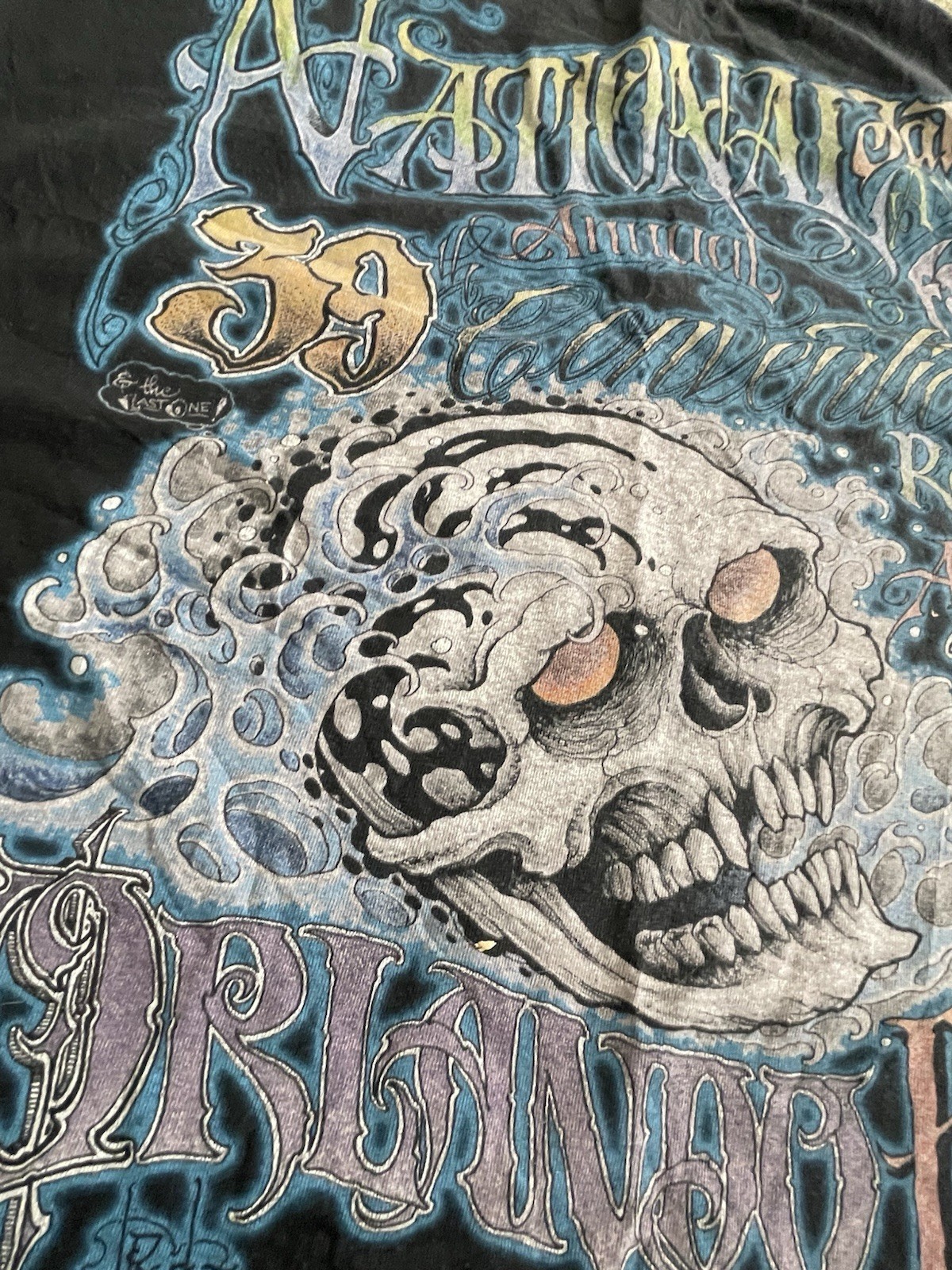 Nationals 39 Original Tattoo Family Reunion 2018 T-Shirt XL Black Skull Graphic