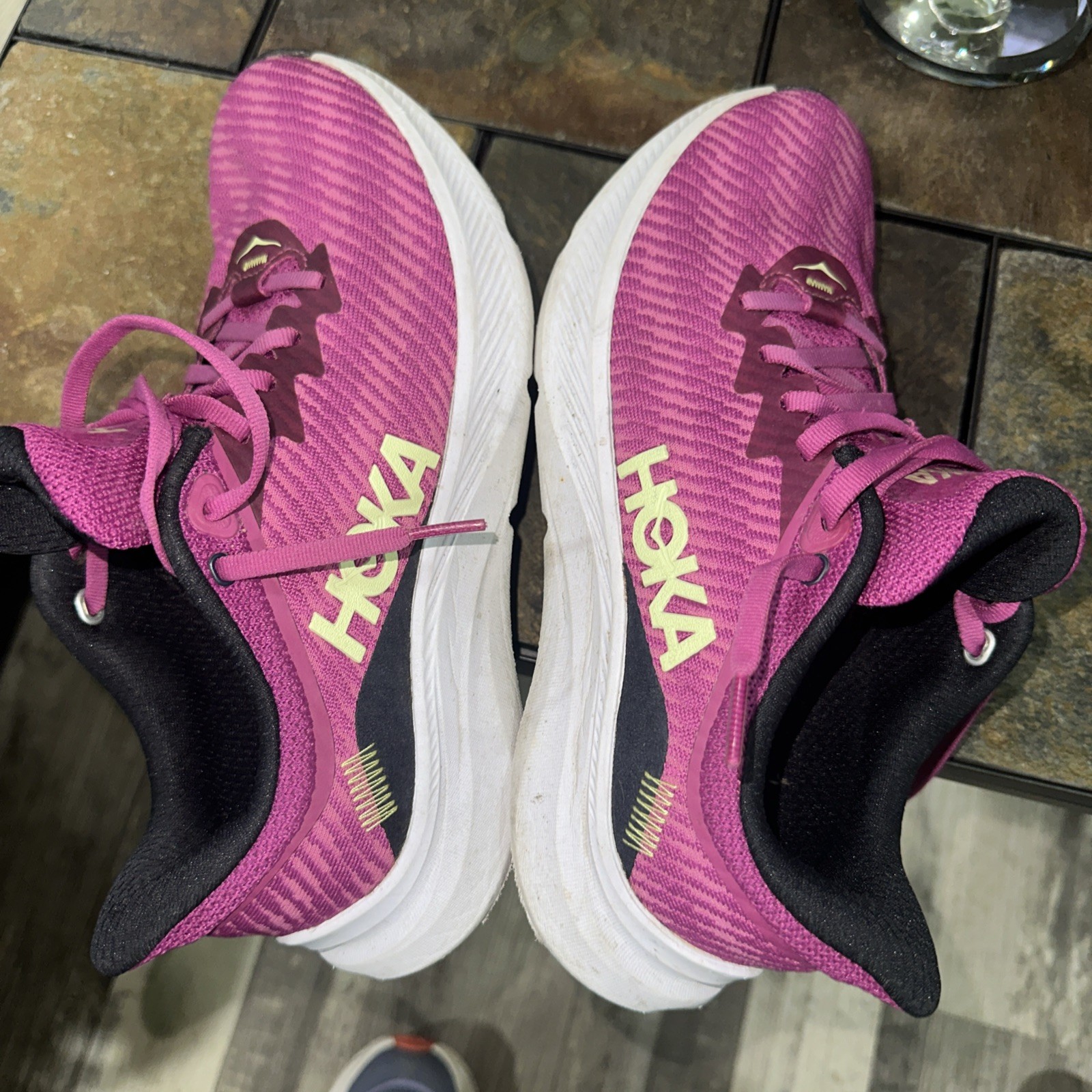 Hoka One One Shoes Womens 8 Solimar Festival Fuchsia Purple Running Sneaker
