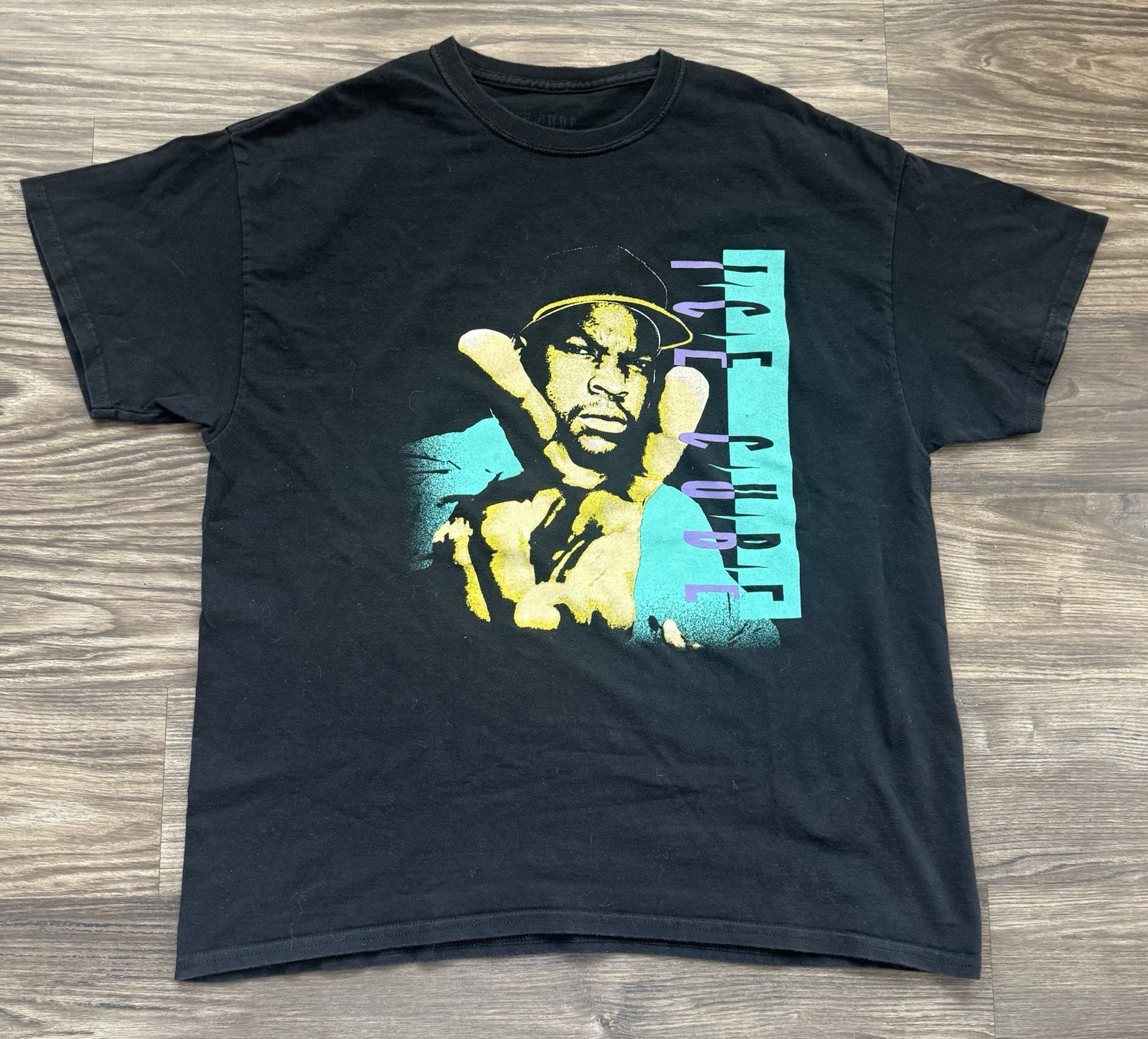 ICE CUBE T SHIRT Retro 90s West Coast NWA Gangsta Rap NWA Grunge L XL Hip Hop