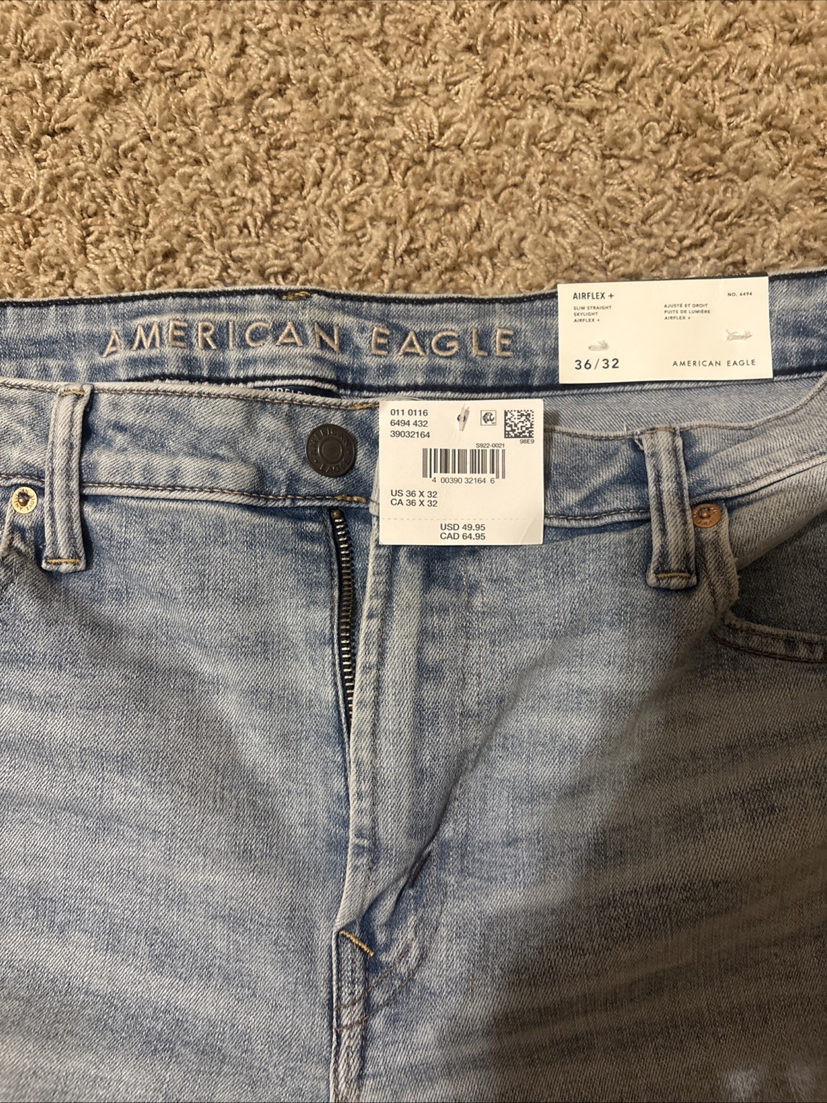 American Eagle – Slim, Straight, Airflex Jeans New With Tags