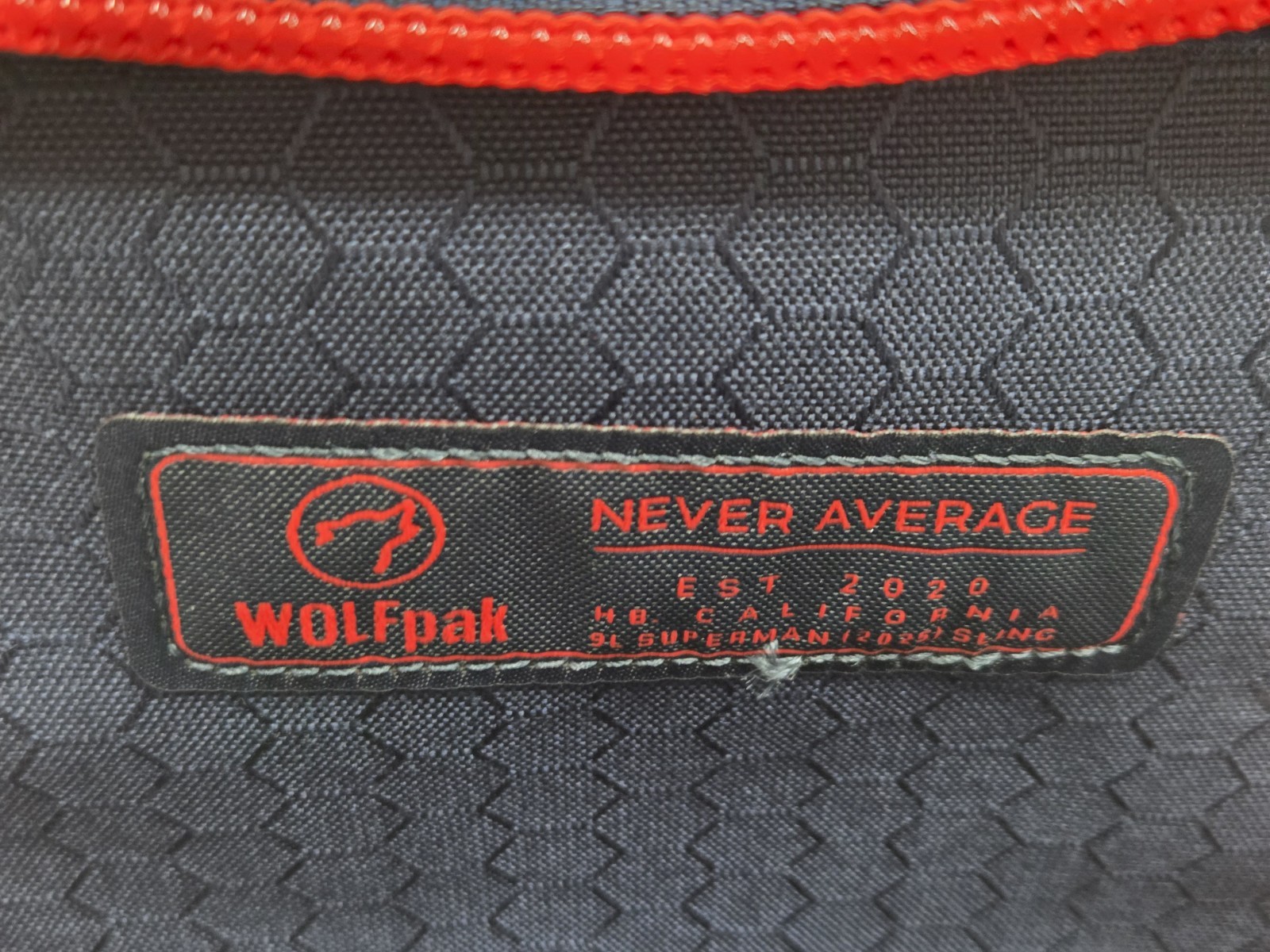 WOLFpak 9L Superman (2025) Tactical Sling Bag Crossbody W/Patch NWOT