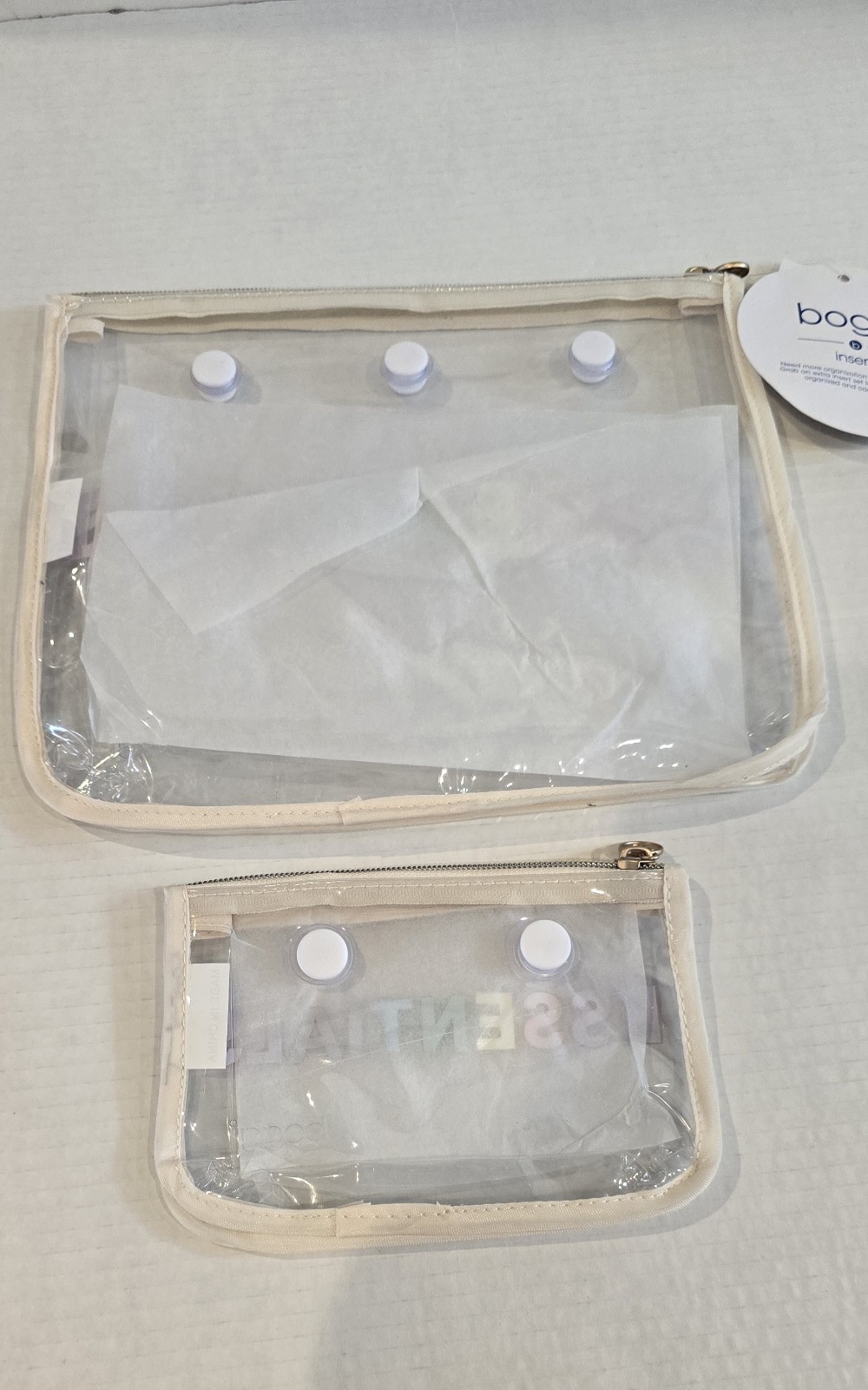BOGG BAG BEAUTY DECORATIVE INSERT BAG ESSENTIALS MAKEUP BOGG BRAND NEW