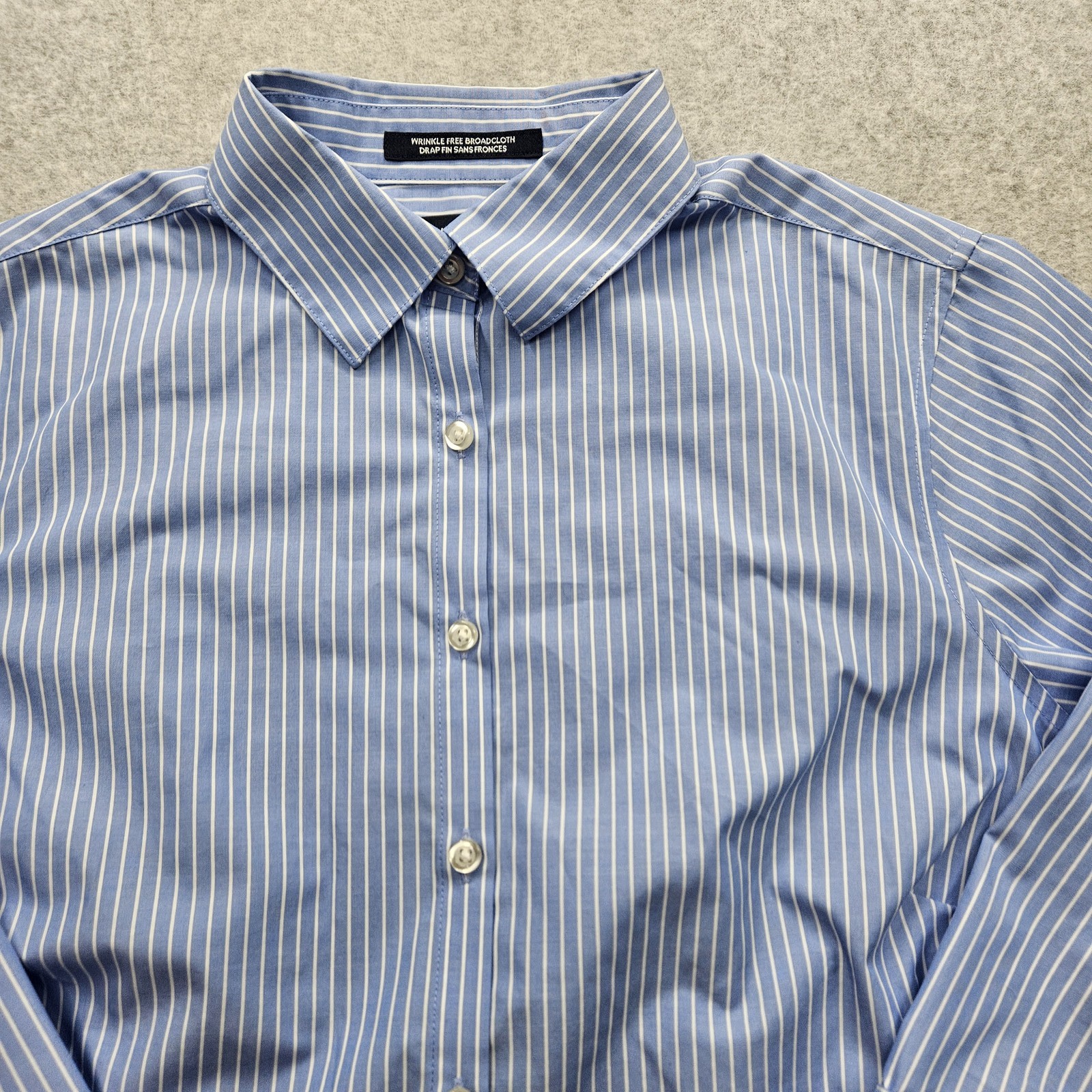 Land’s End Women’s Medium Sky Blue Button-Down 3/4 Long Sleeves