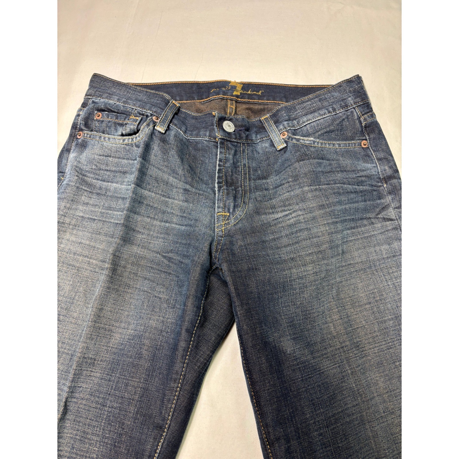 7 For All Mankind Women’s Size 31X31 Bootcut Jeans Dark Wash Denim Made in USA