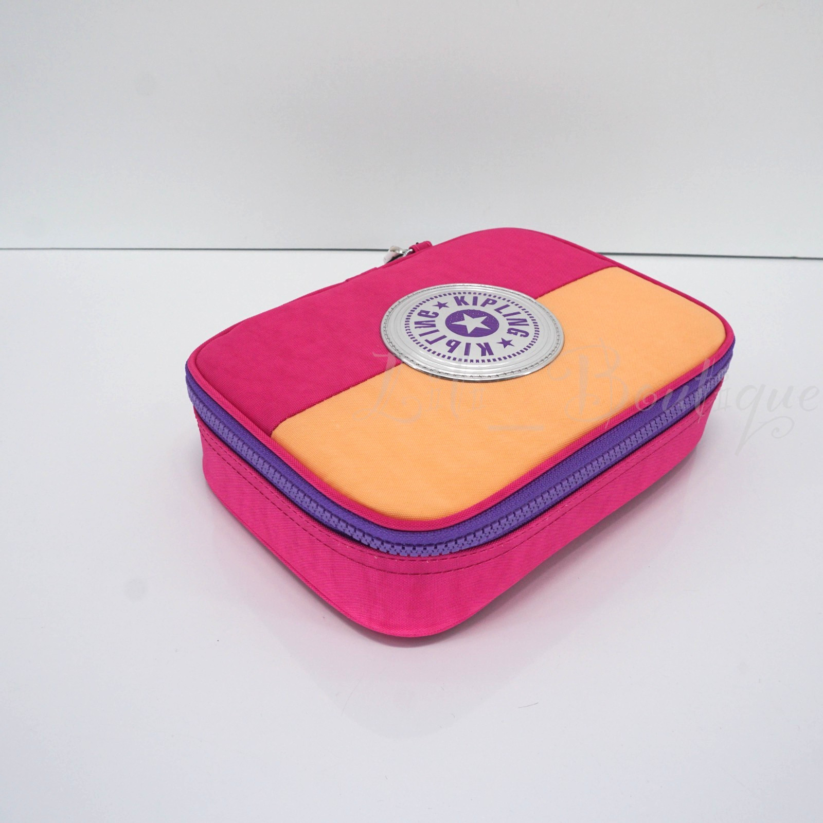 Kipling 100 Pens Case Pencil Accessory Polyamide KI0672 Chromapop Pink Orange 59