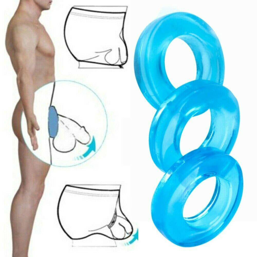 Men’s Sexy Transparent High Elastic Soft Thong C-Strap Ring Circle Underwear US~