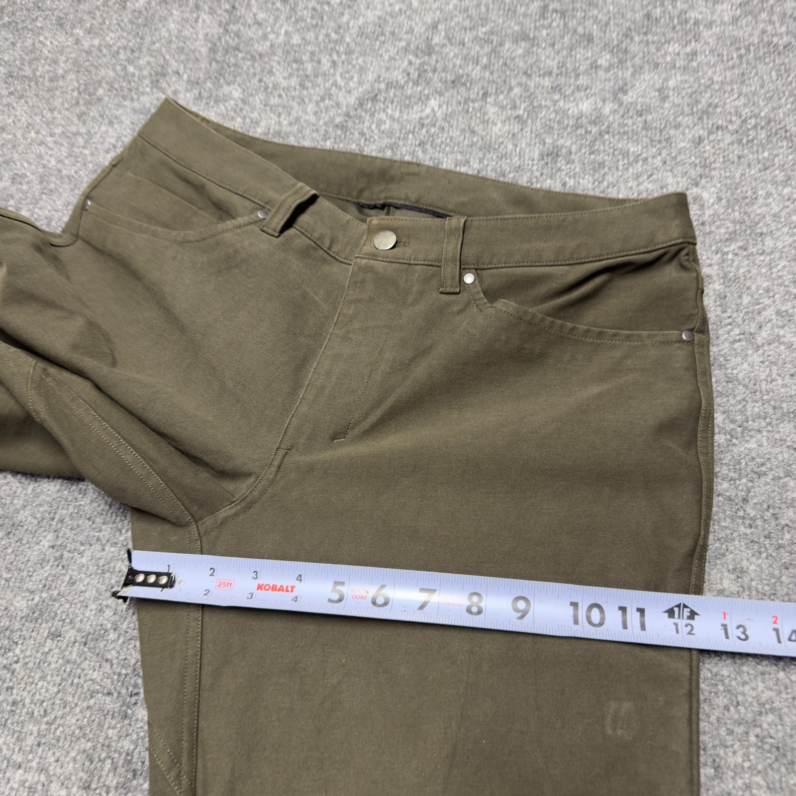Lululemon ABC Slim Utilitech Pants Men 32×32 Canvas Abrasion Resistant LM5ABOS