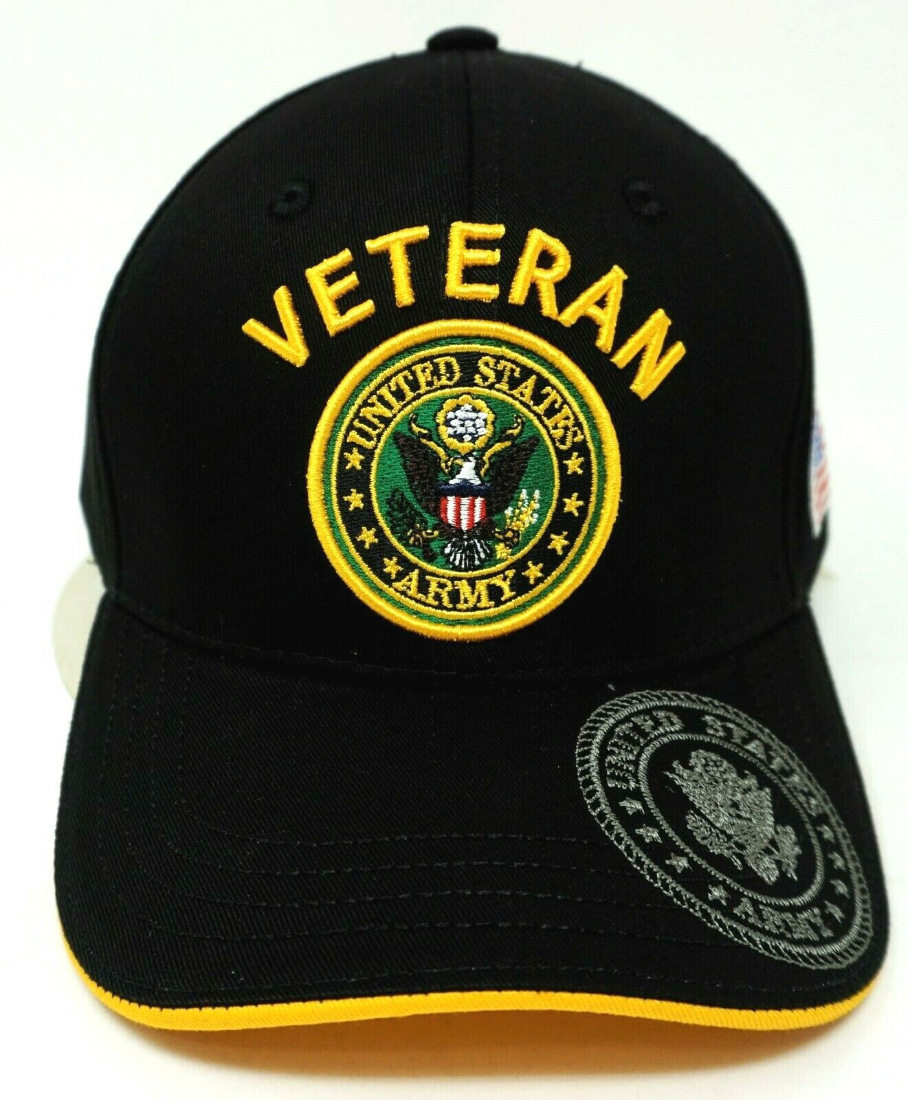 U.S. ARMY VETERAN Cap Hat United States Military USA OSFM Adjustable NWT