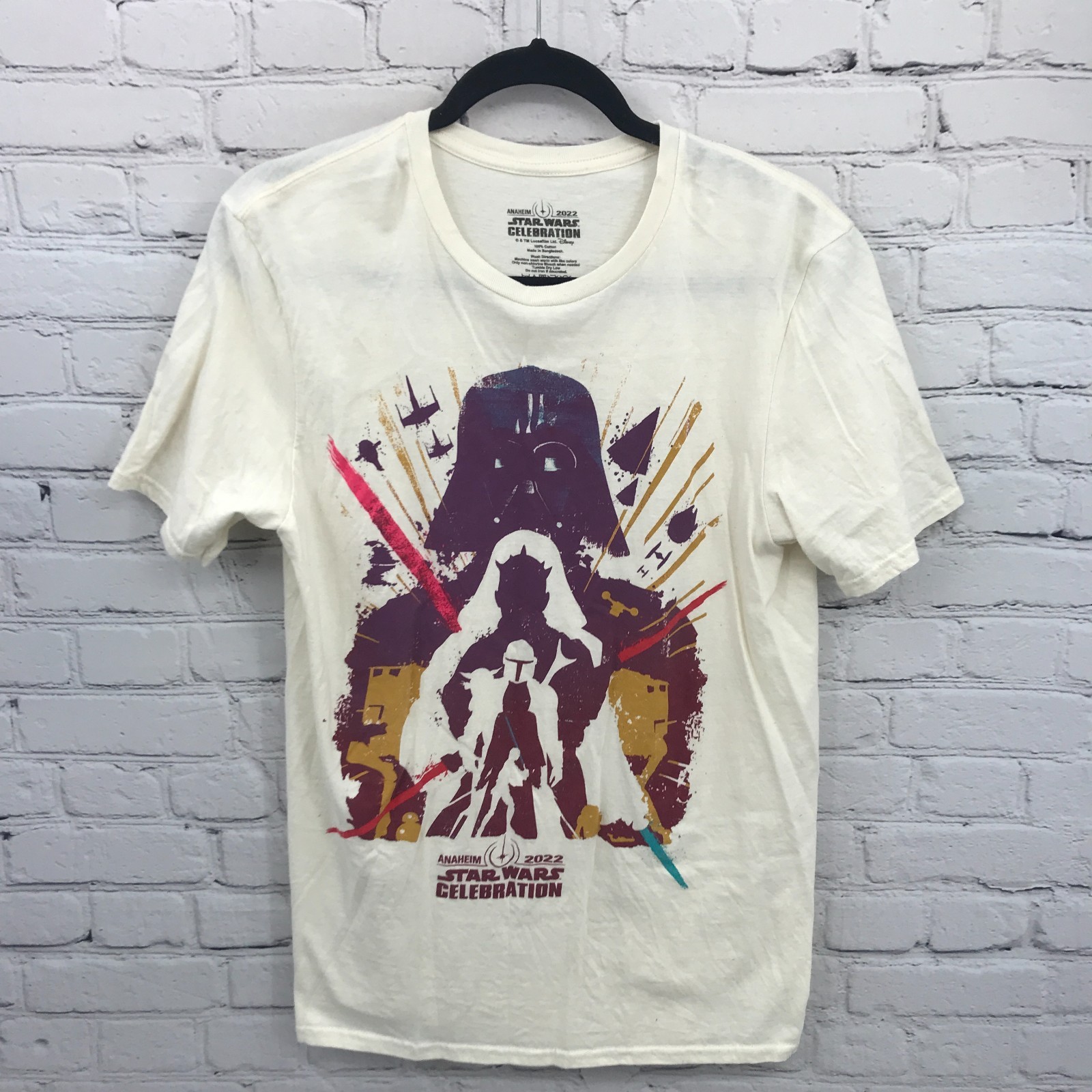 Star Wars Shirt Mens Medium Darth Vader Mandalorian Celebration Anaheim 2022