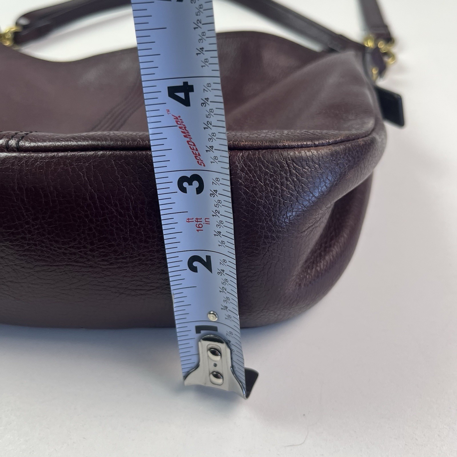 Fossil Jolie Leather Hobo Bag Burgundy Oxblood Crossbody Classic Preppy Purse