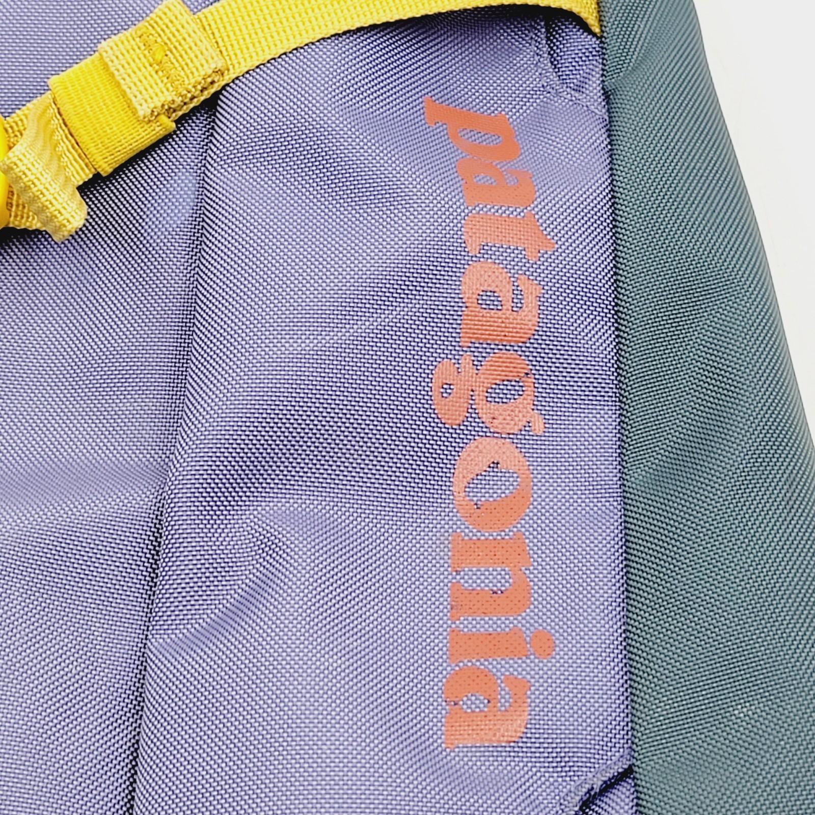 Patagonia Atom Sling Bag 8L Purple Gray Yellow Crossbody Backpack