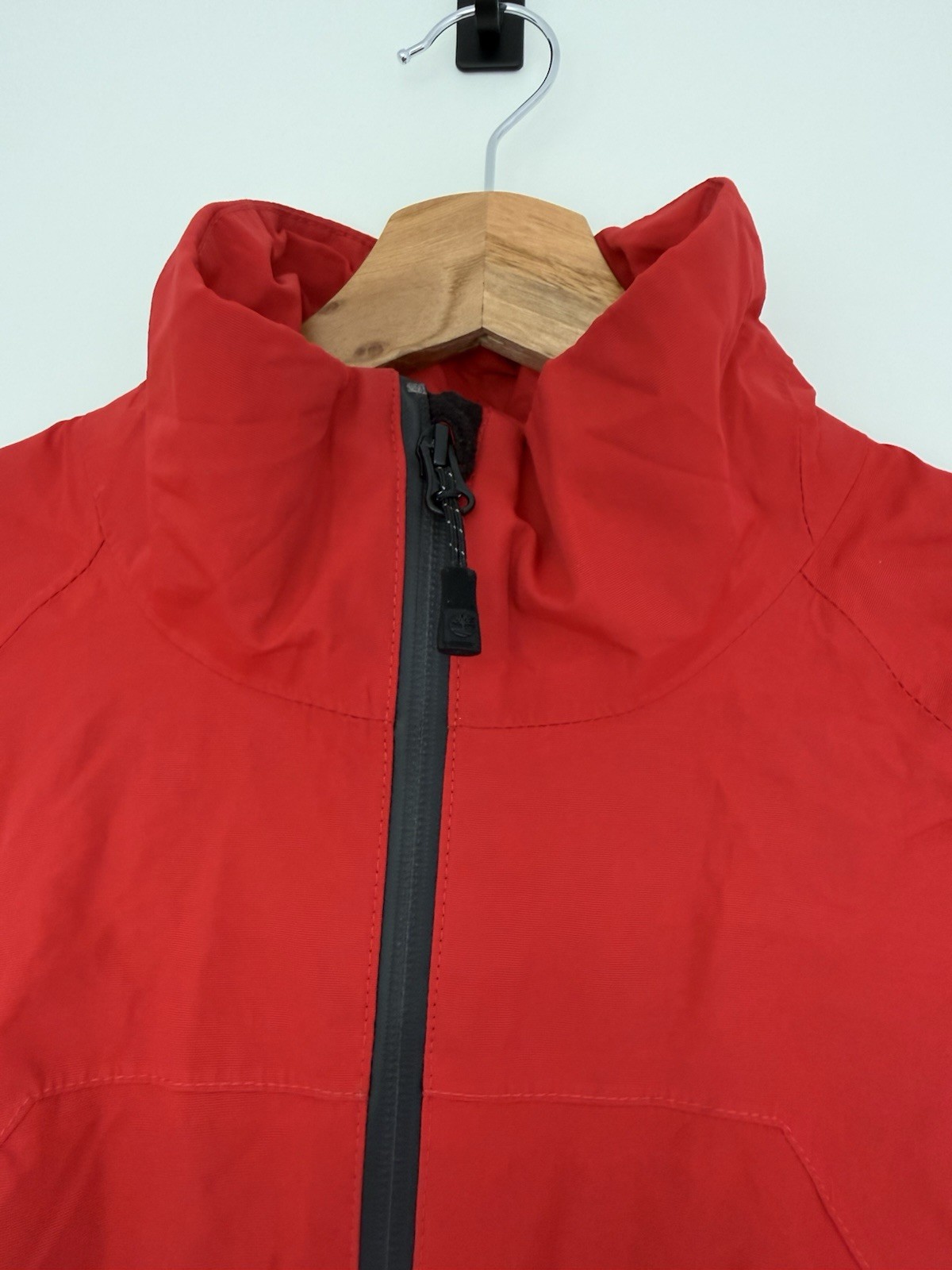 Timberland Mens Waterproof Jacket Small Red Windbreaker Breathable Outdoor Coat