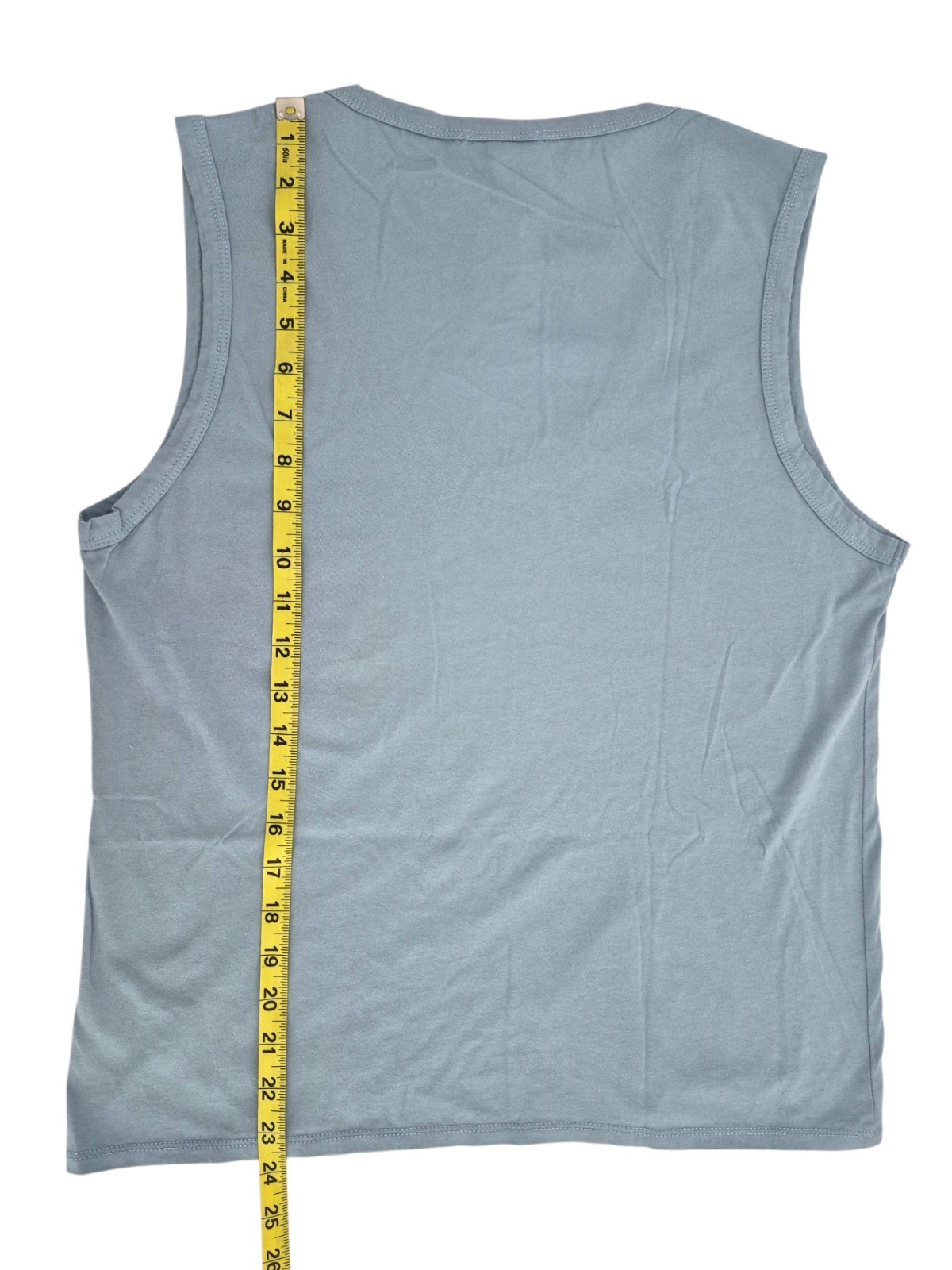 New James Perse Women’s Deep U- Neck Cotton Tank Top in Azure Size 2 Medium $95