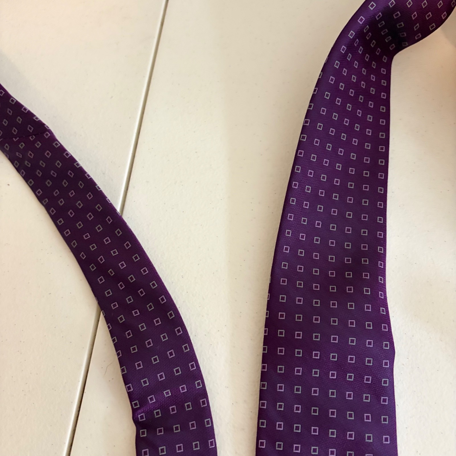Corporate Image for Tom James Neck Tie Men’s Purple Printed Geometric