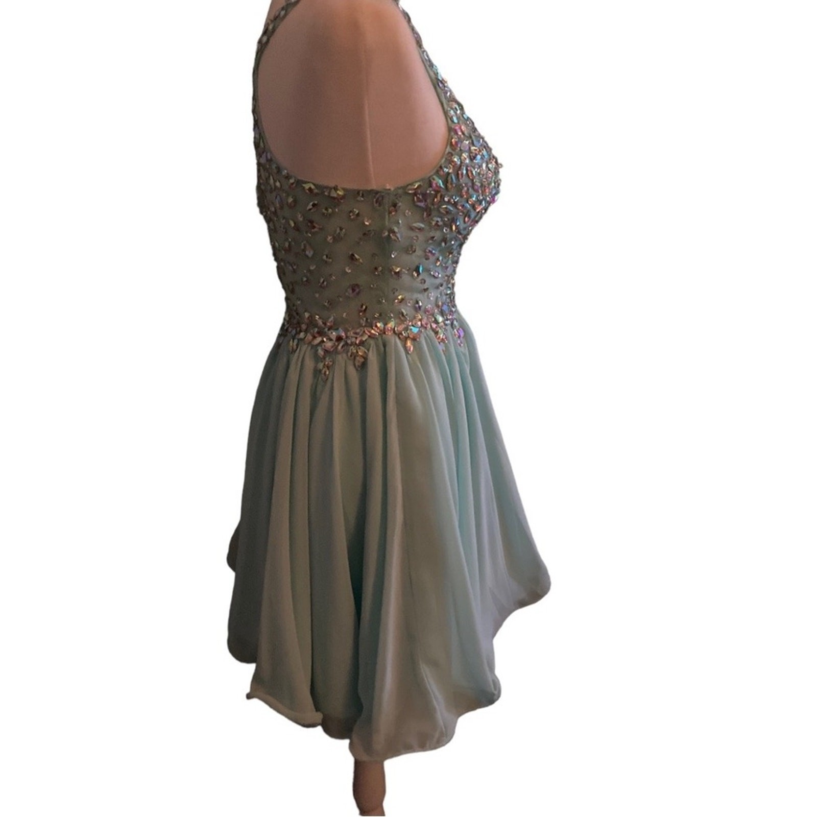 Stunning Blue Iridescent Prom/Cocktail Dress By Dancing Queen