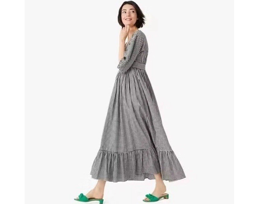Kate Spade Gingham Dress Maxi