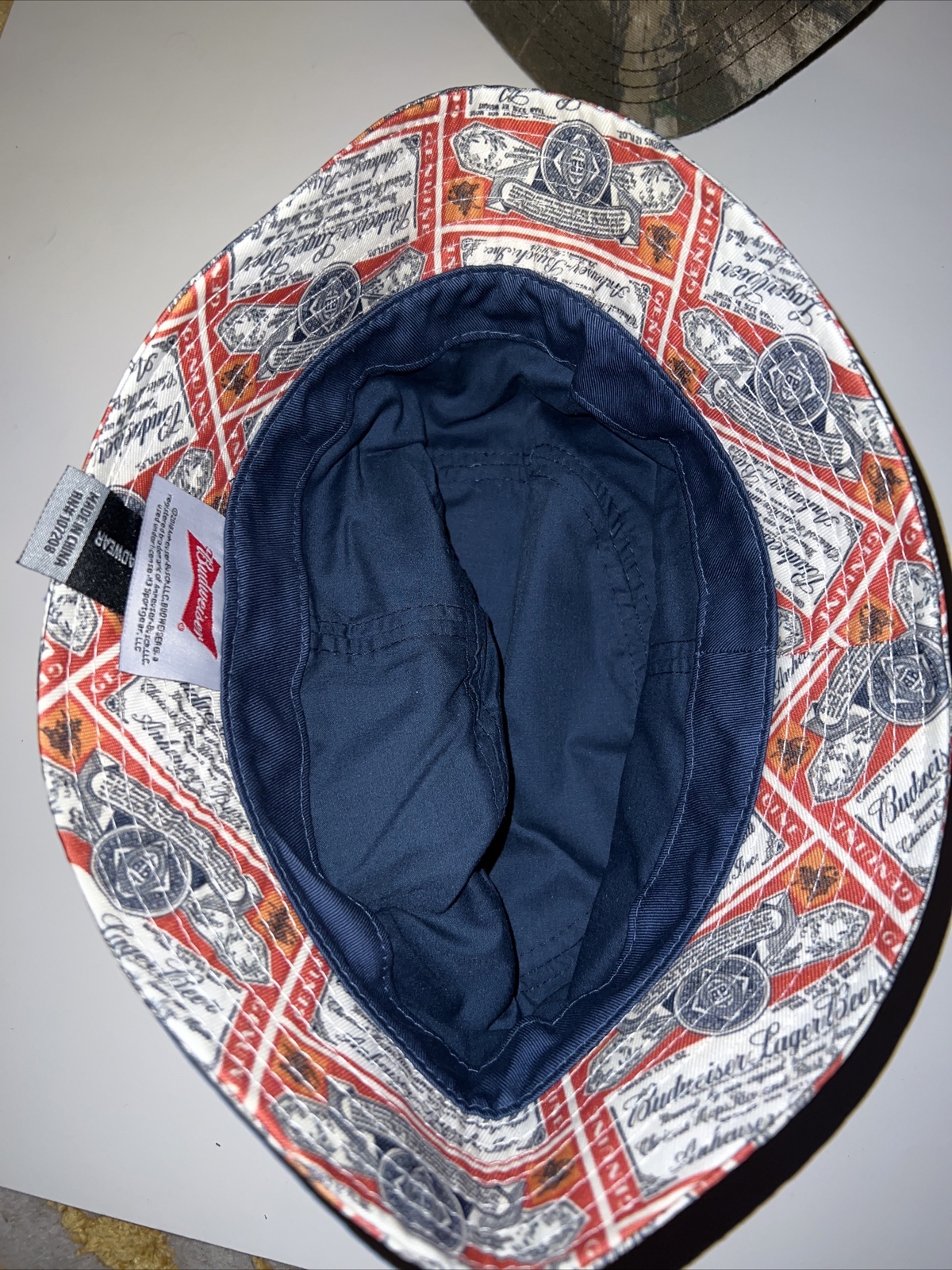 NWT Adult Officially Licensed Budweiser Beer Bucket Hat Sz S/M