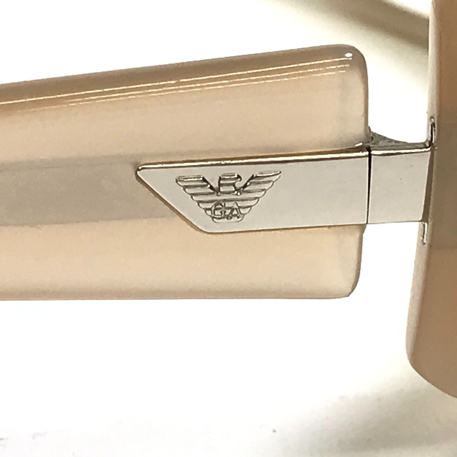 Emporio Armani Sunglasses EA9302/S BCRS7 Nude Wrap Frames with Pink Lenses