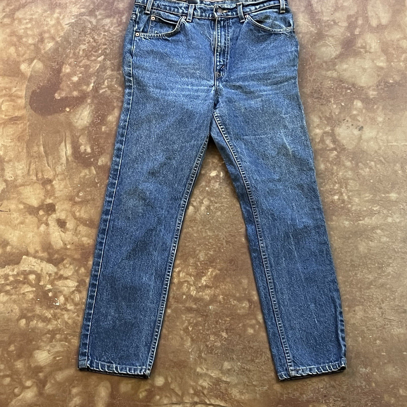 Levi’s 505 Series Regular Fit Straight Leg Blue Denim Jeans Button Zip Pockets