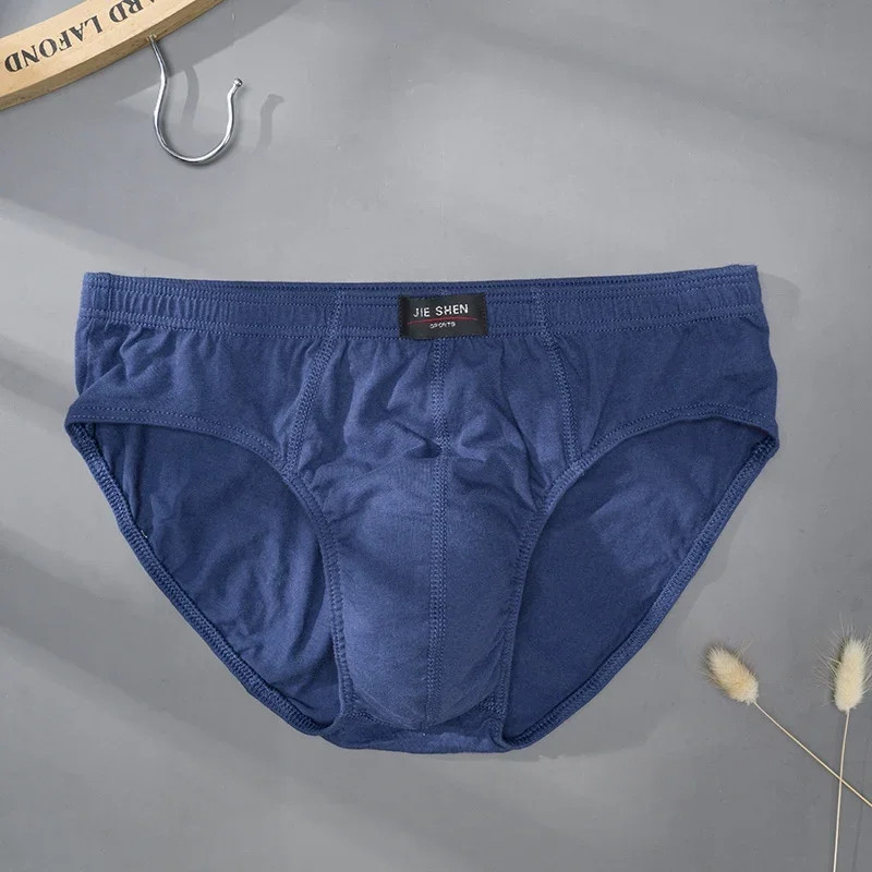 Breathable Cotton Briefs Men Solid Comfortable Underwear Plus Size XL 5XL