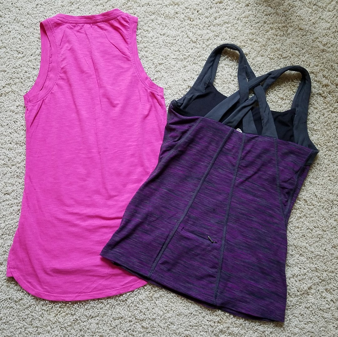 Athleta/Lucy Top Shirt Athletic Hiking Camping Outdoor Women’s Size S Lot of 2