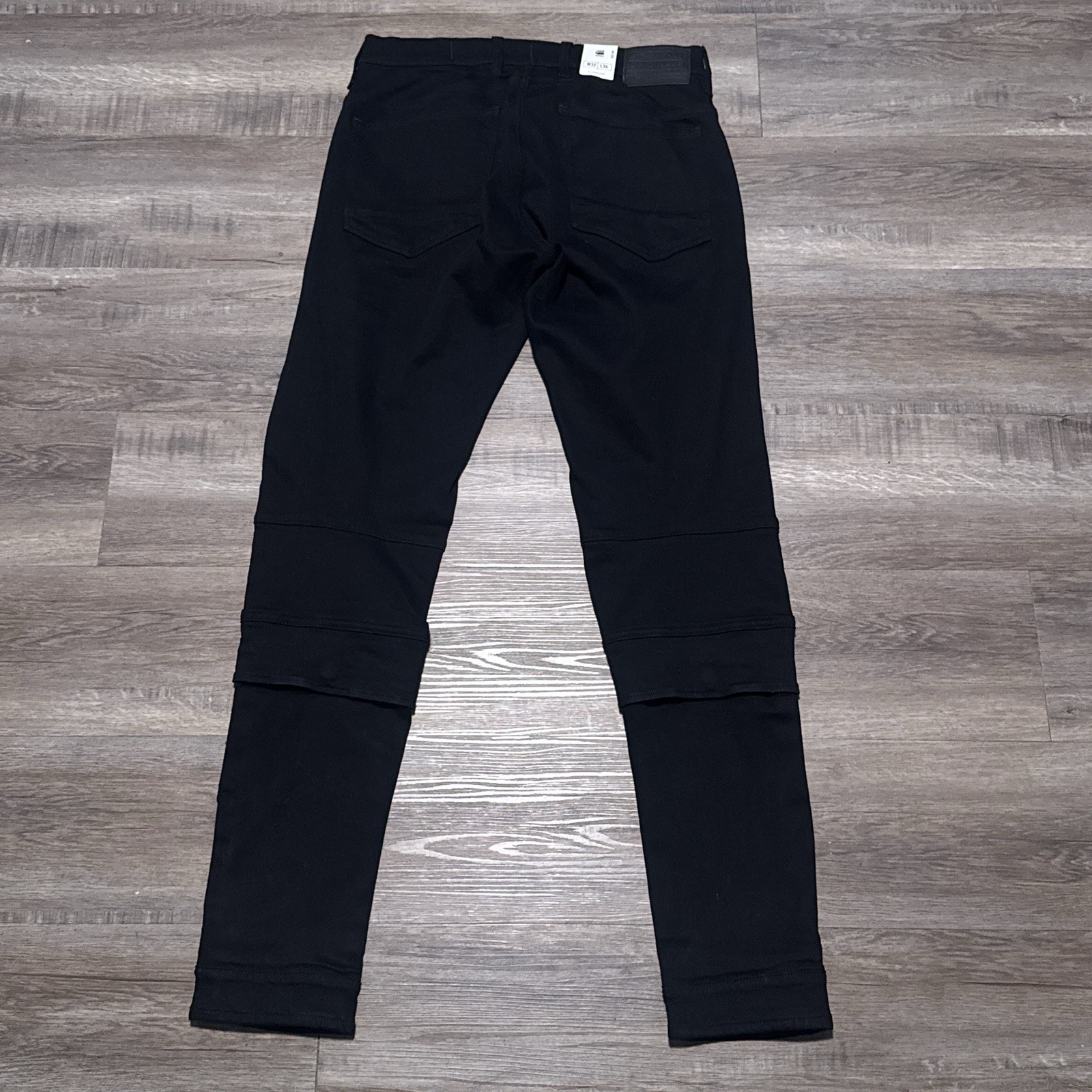 G-Star Raw Airblaze 3D Skinny Pitch Black Multi Pocket Cargo Jeans Mens 32×34
