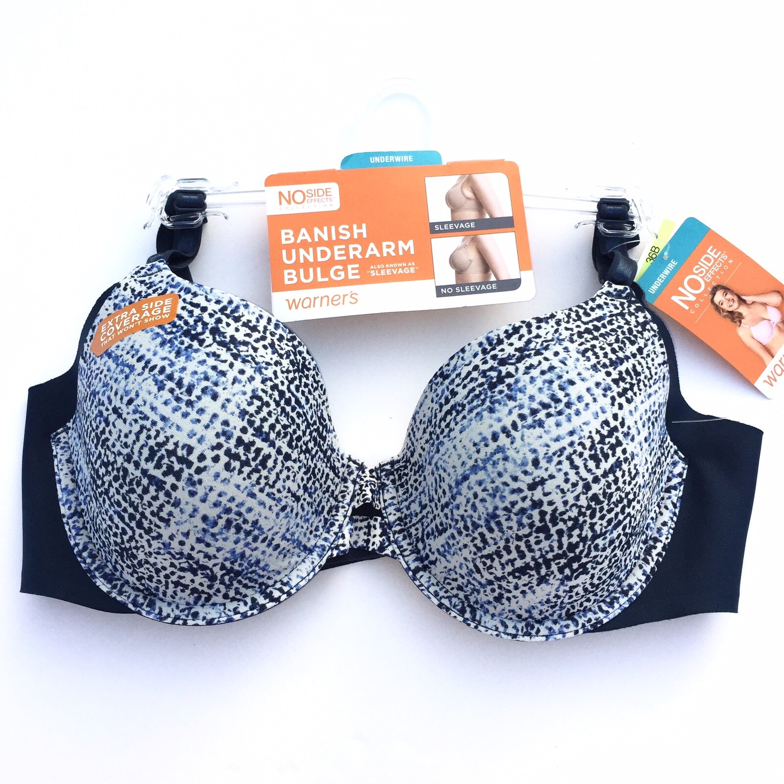 Warner’s Bra Underwire Full Coverage Side Smoothing Support No Side Effects 1356
