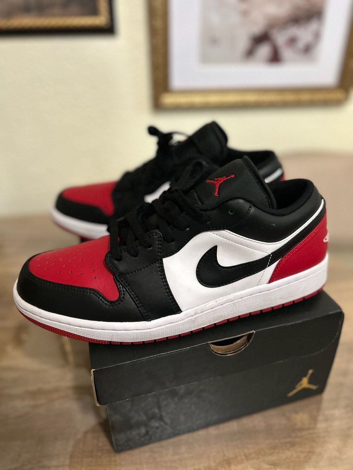 Air Jordan 1 Low ‘Bred Toe 2.0’ (Style 553558 161)