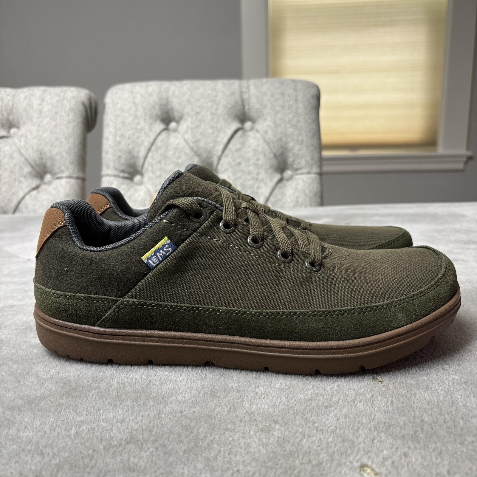 Lems Chillum Shoes Mens Size 8 Green Spruce Lace Up Low Top Casual Sneakers
