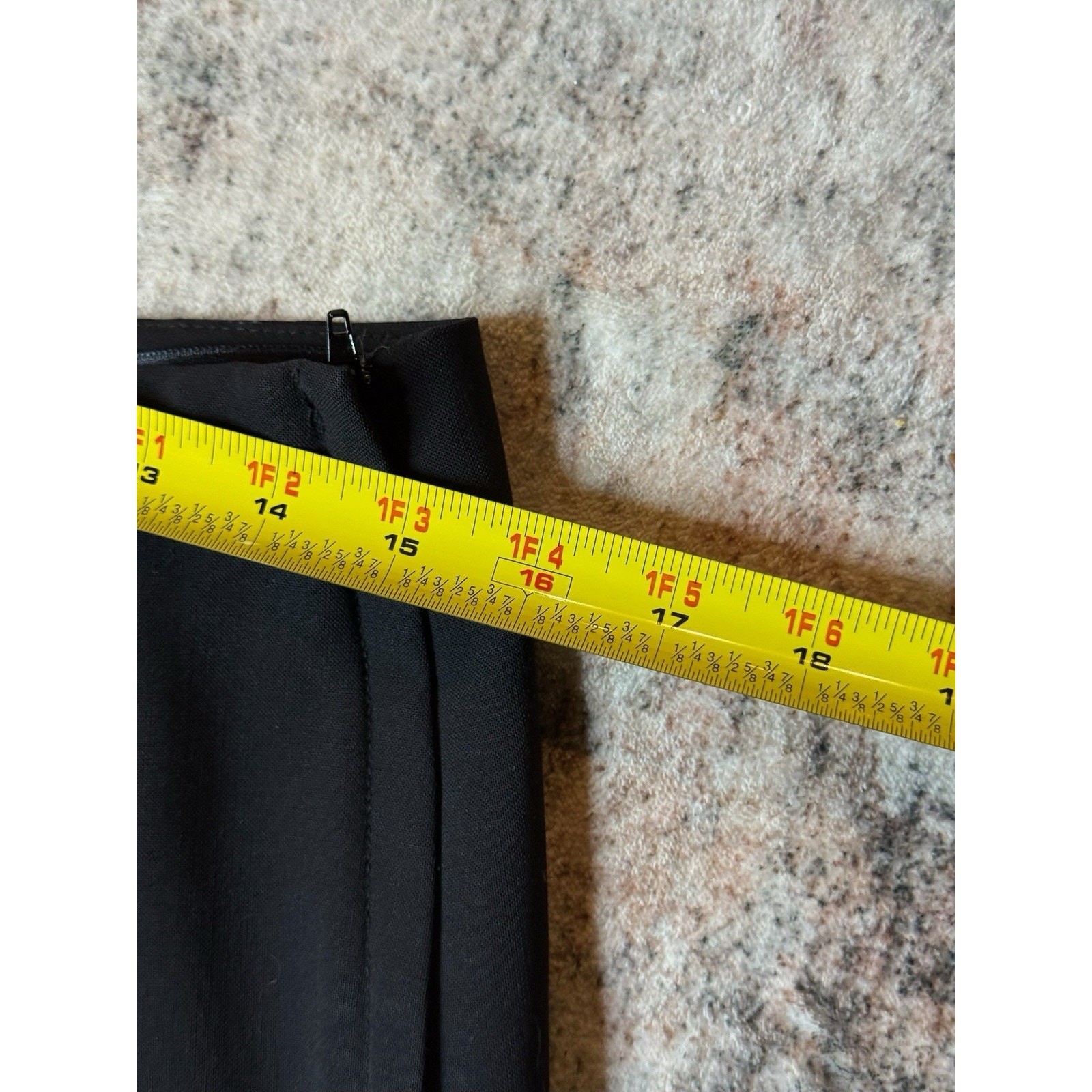 Gap Vintage Skirt 8 Gap Black wool knee length A-line Minimalist Classic Office