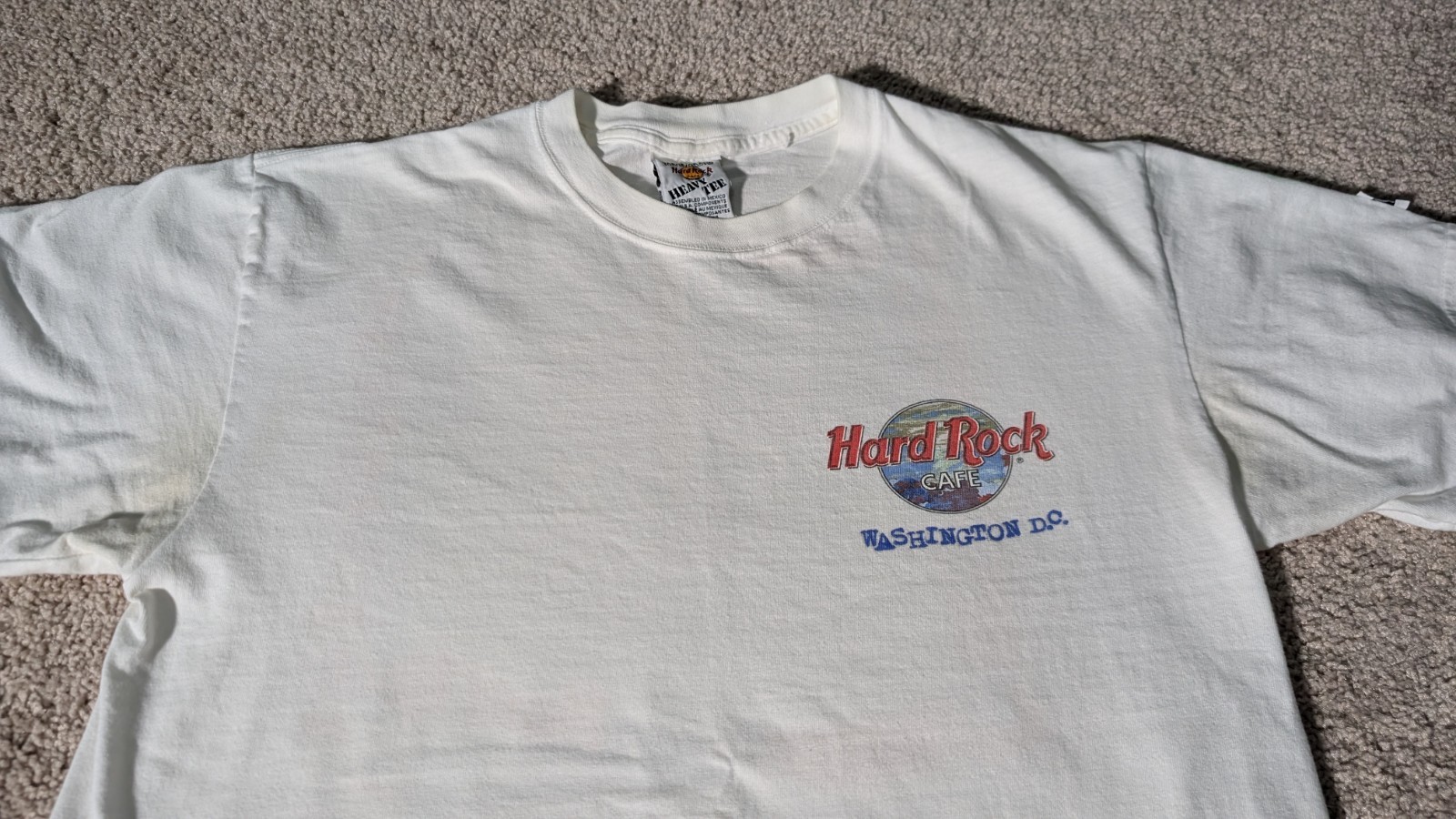 Vintage Hard Rock Cafe – Washington DC – White T-Shirt Mens Large 90s-2000s