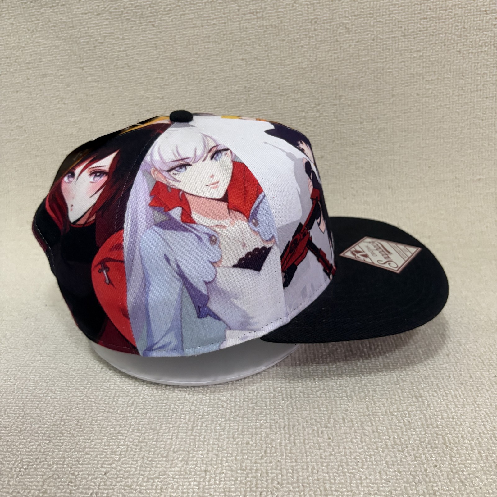 Bioworld RWBY Snapback Flat Brim Black Multicolor One Size Anime Hat